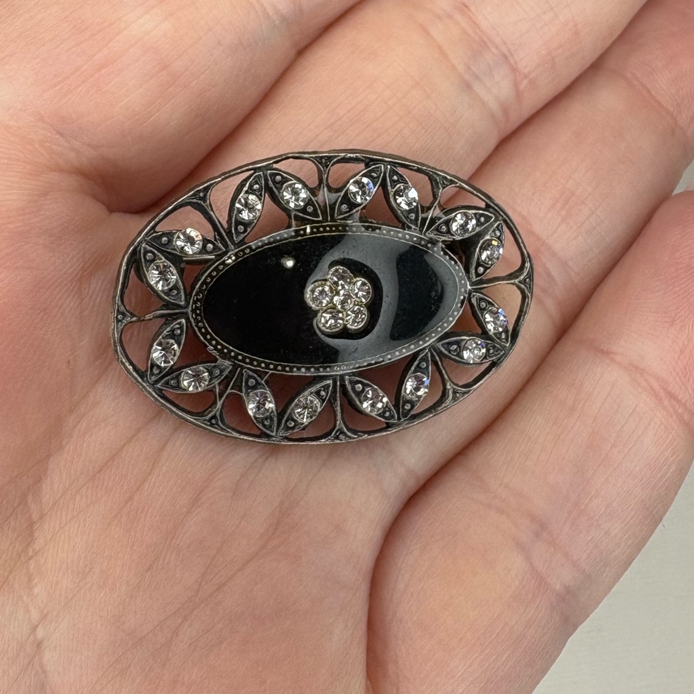 VINTAGE CATHERINE POPESCO FRANCE ENAMEL LADIES BROOCH PIN